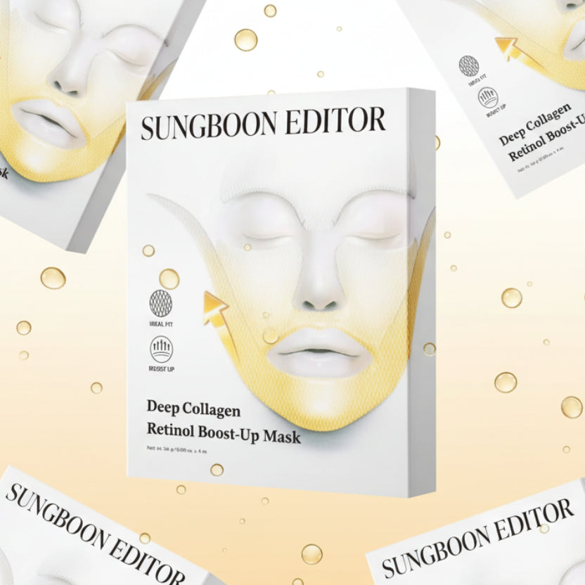 Sungboon Editor Deep Collagen Retinol Boost Up Mask Set - 4pc