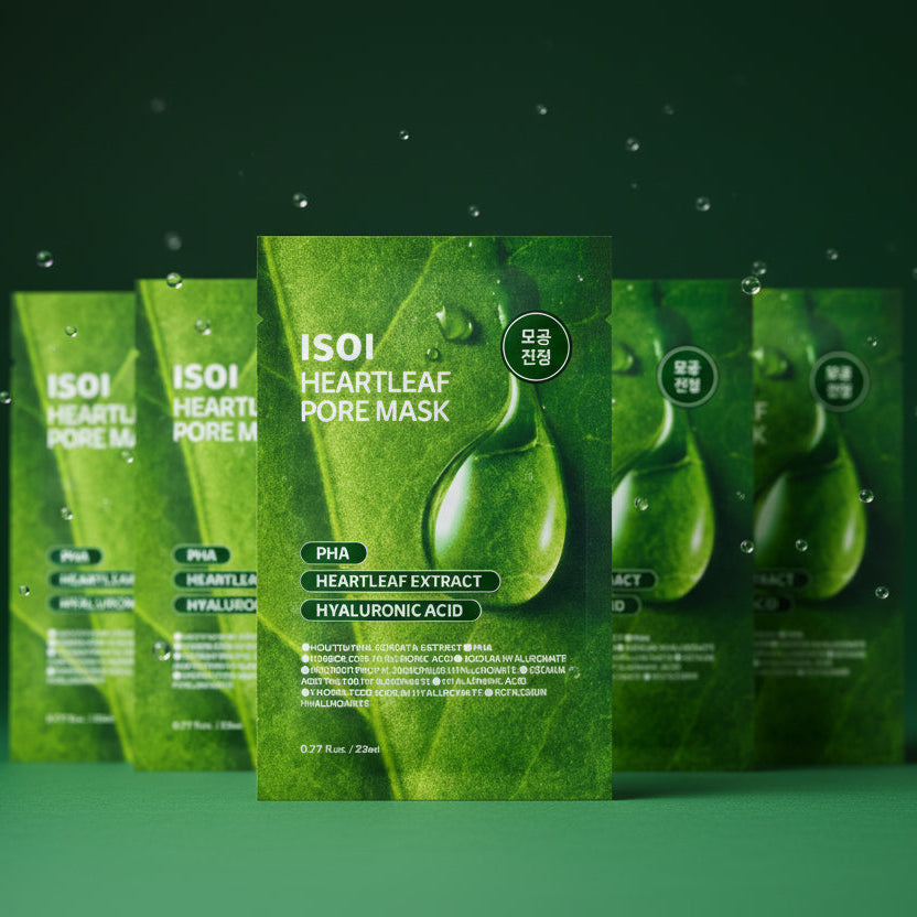 ISOI Heartleaf Pore Sheet Mask (5 Sheets)
