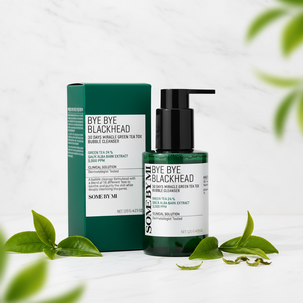 SOME BY MI Bye Bye Blackhead 30 Days Miracle Green Tea Tox Bubble Cleanser