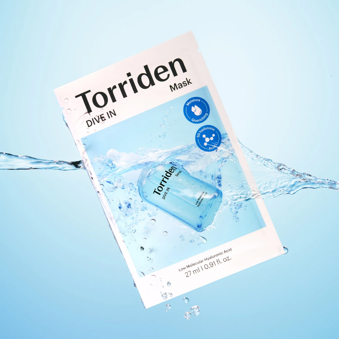 Torriden DIVE IN Hyaluronic Acid Facial Mask (10 sheets)