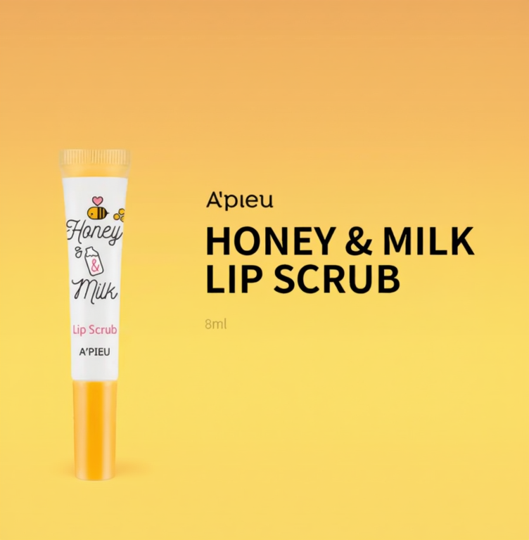 A’PIEU Honey & Milk Lip Scrub – 8 ml
