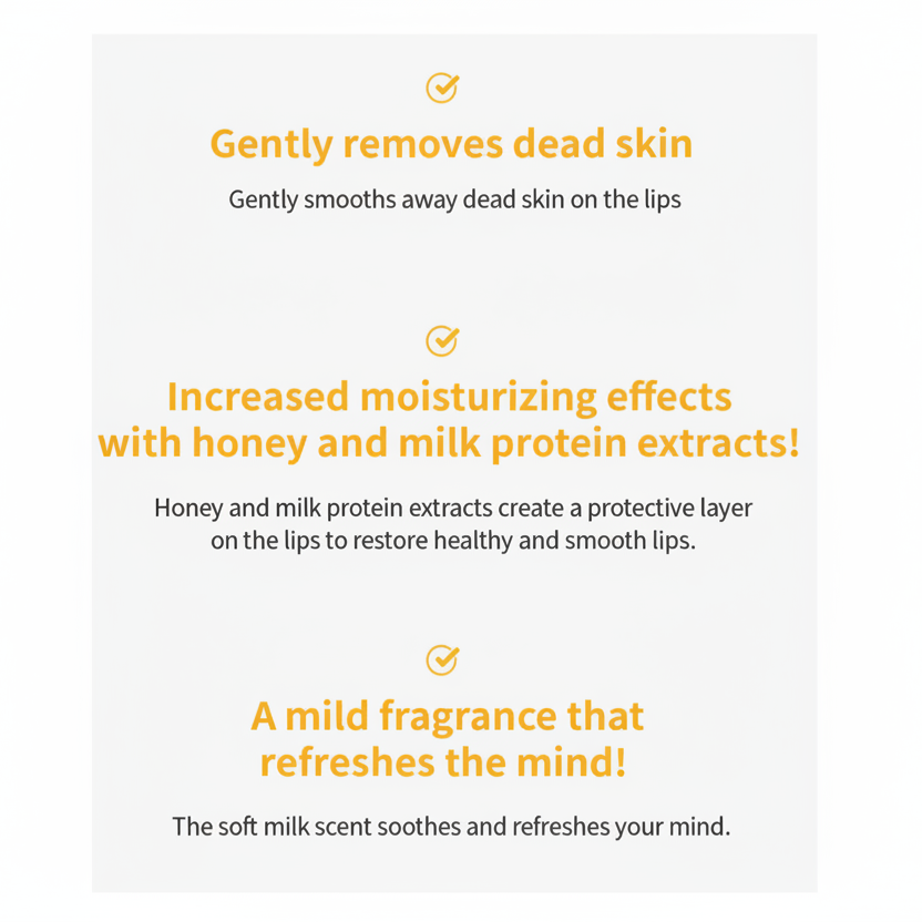 A’PIEU Honey & Milk Lip Scrub – 8 ml