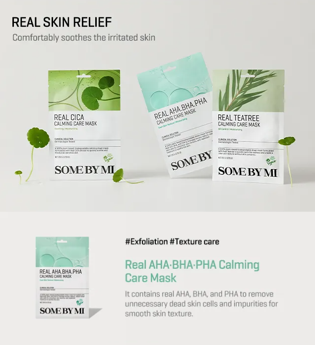SOME BY MI Real AHA.BHA.PHA Calming Care Mask - 1pc