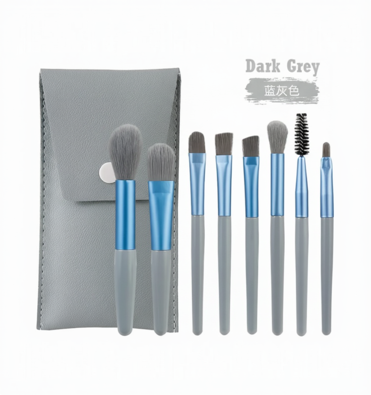 Xixi Make-up Brush Set Minis, Dark Grey