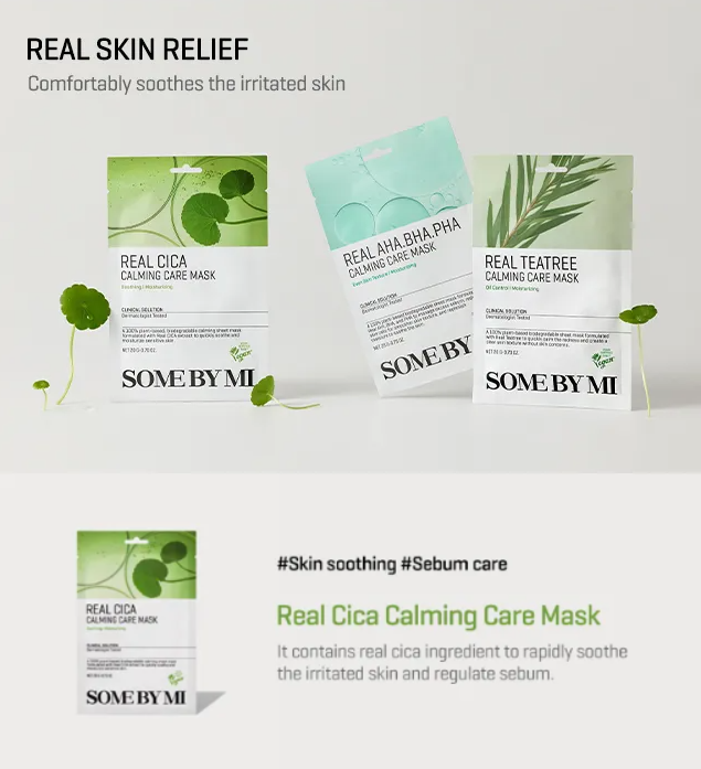 SOME BY MI Real Cica Calming Care Mask - 1pc