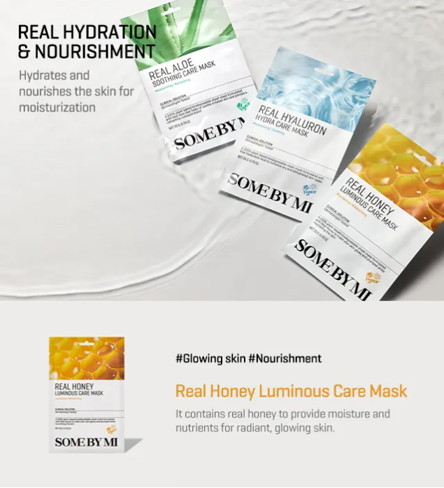 SOME BY MI Real Honey Luminous Care Mask - 1pc