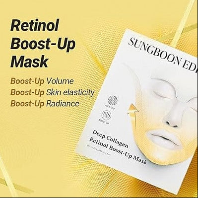 Sungboon Editor Deep Collagen Retinol  Boost Up Mask Set - 4pc